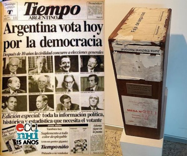 October 30th: 40 years of the return of the democracy in Argentina