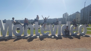 Volunteers having fun in Montevideo