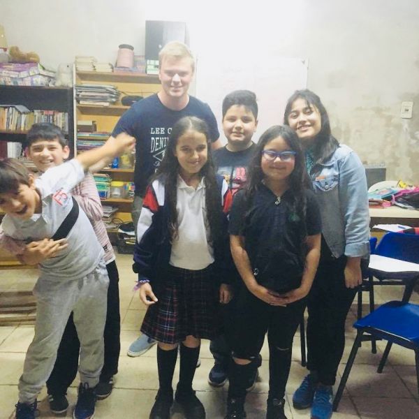 Thomas with some of his students in Buenos Aires